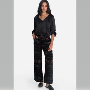 Johnny Was FEZA VELVET PANT Floral size L